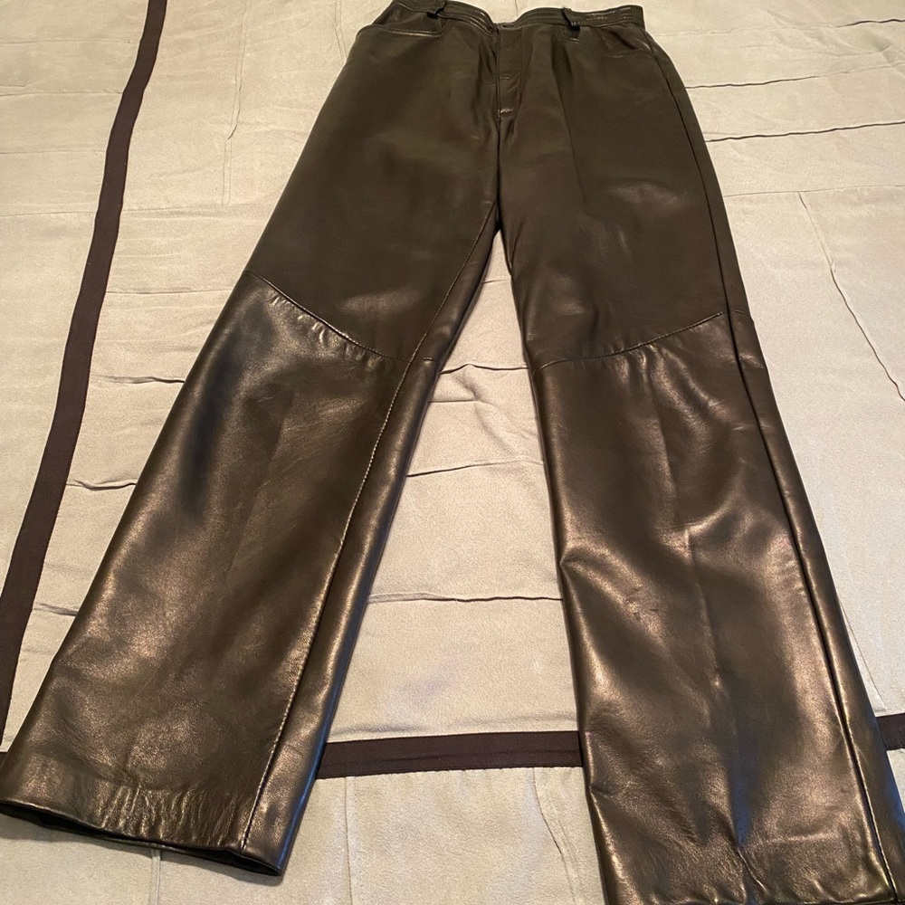 Ladies Danier Black Leather Pants